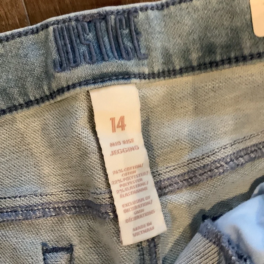 JUSTICE JEGGINS MID RISE SIZE 14 GIRLS NWT
